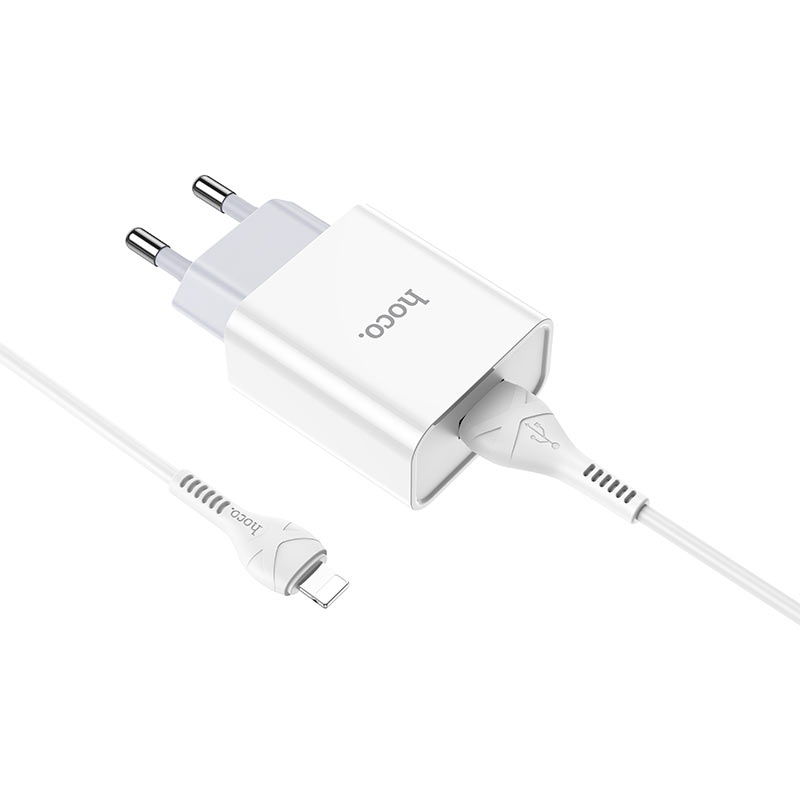 HOCO Wall charger “C81A Asombroso” EU plug set with cable HOCO Wall charger “C81A Asombroso” EU plug set with cable